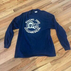Eskimo Joe's Vintage Christmas Dark Blue Long Sleeve Tee